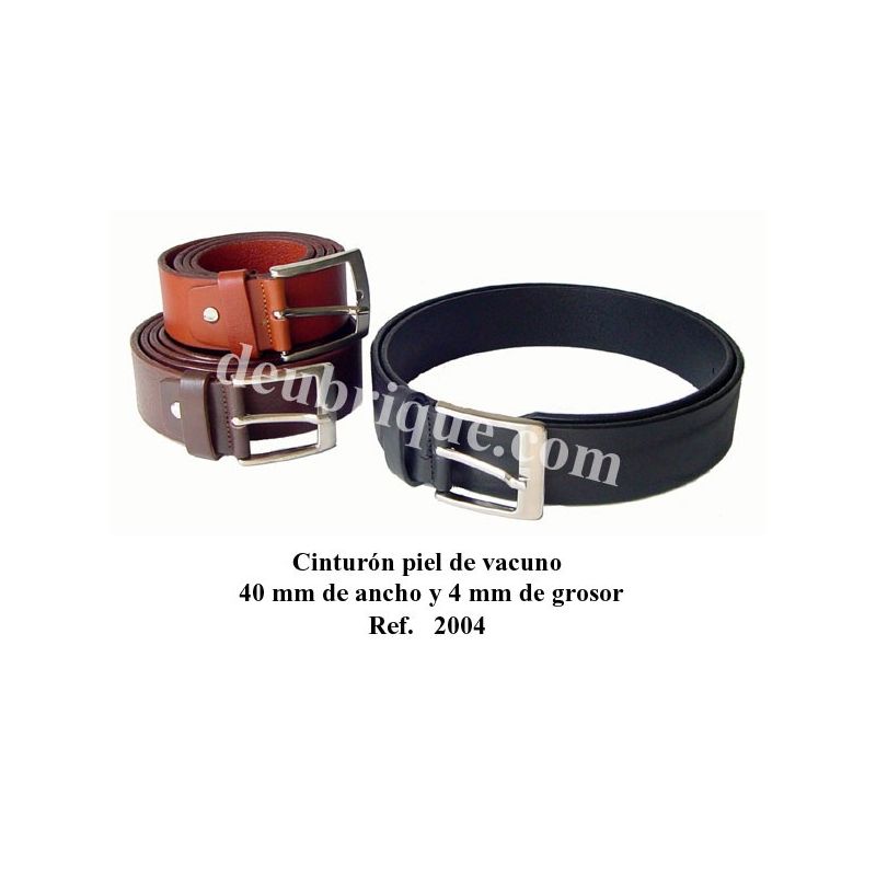 cinturón de cuero XL curvado LINDENMANN Cinturón de cuero para hombre/Cinturón para hombre gris 