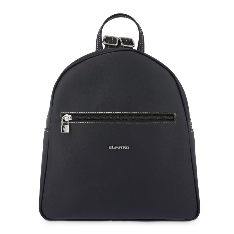 Mochila piel sintética mujer negro Angula