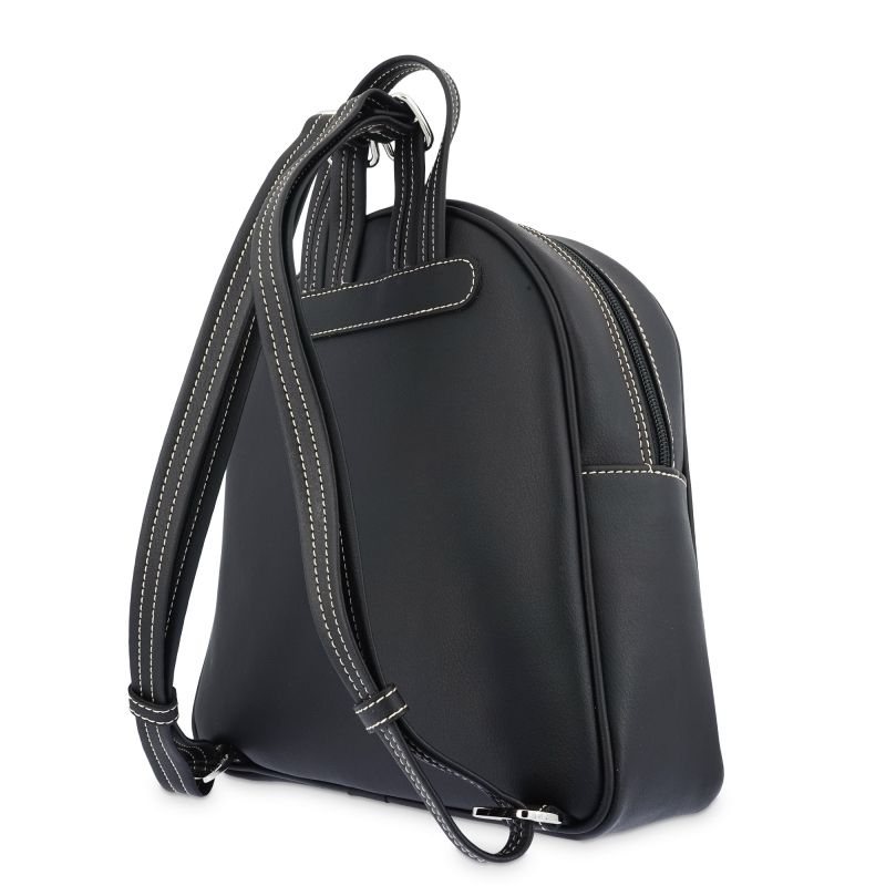 Mochila piel sintética mujer negro Angula