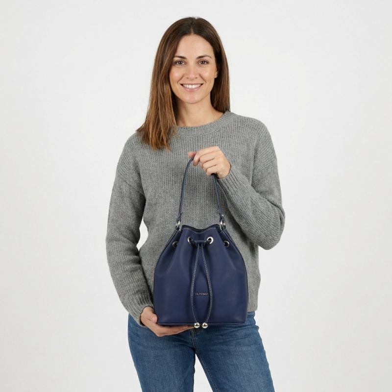 Bolso Saco piel sintético mujer azul Angula