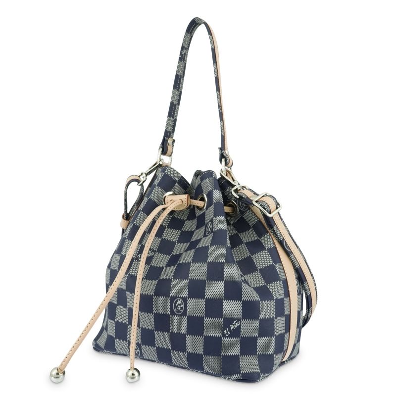 Bolso saco lona mujer azul Chess