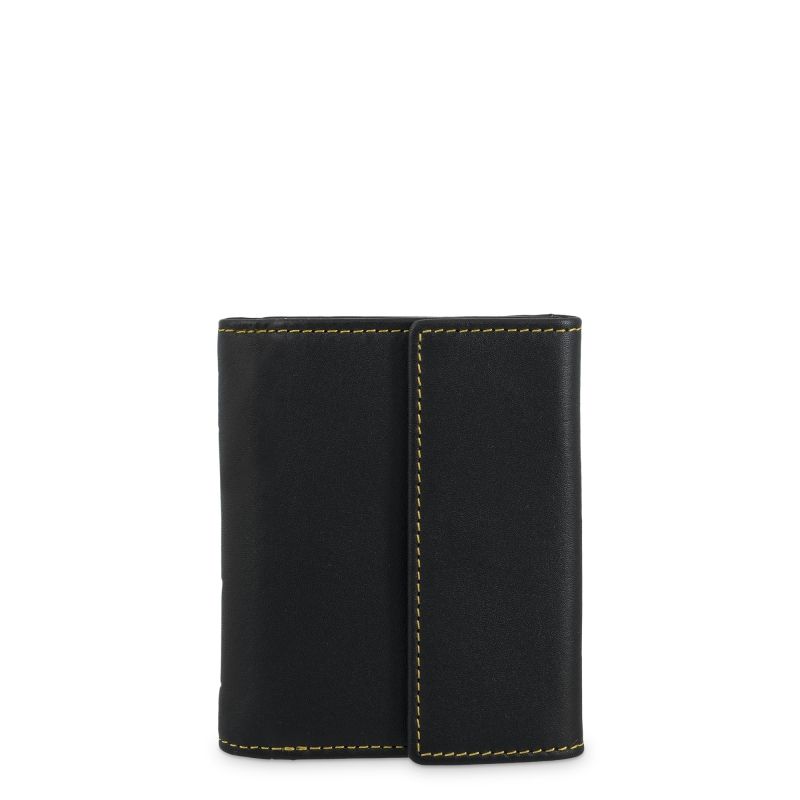 Cartera piel hombre negro Clip