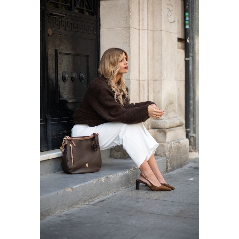 Bolso Piel Mujer Marrón Oasis
