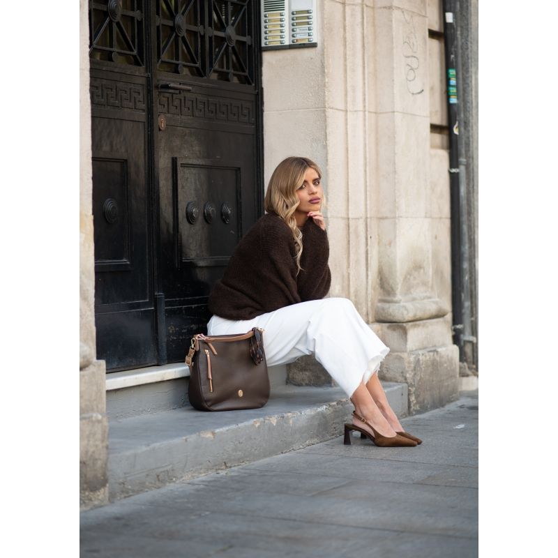 Bolso Piel Mujer Marrón Oasis