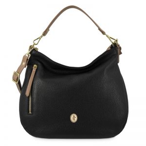 Bolso hobo piel mujer negro Oasis