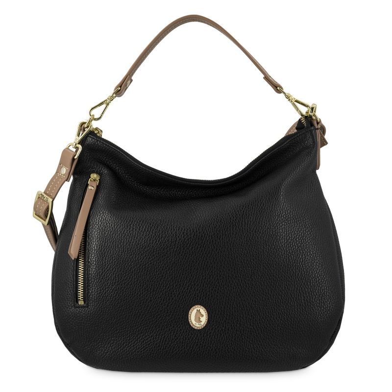 Bolso hobo piel mujer negro Oasis