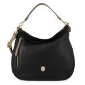 Bolso hobo piel mujer negro Oasis