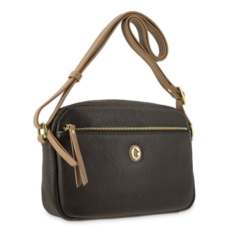 Bolso piel mujer marrón Oasis