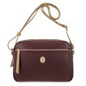 Bolso piel mujer burdeos Oasis