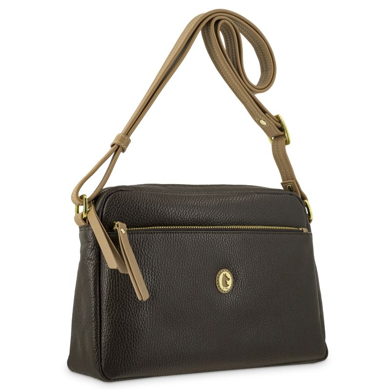 Bolso piel vacuno mujer marrón Oasis
