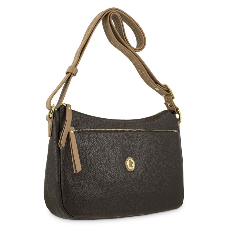 Bolso góndola piel mujer marrón Oasis