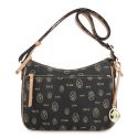Bolso bandolera piel vacuno mujer negro Vintage