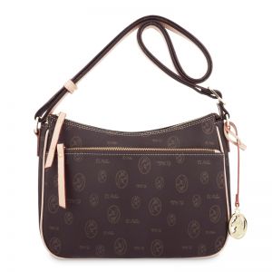 Bolso bandolera piel vacuno mujer marrón Vintage