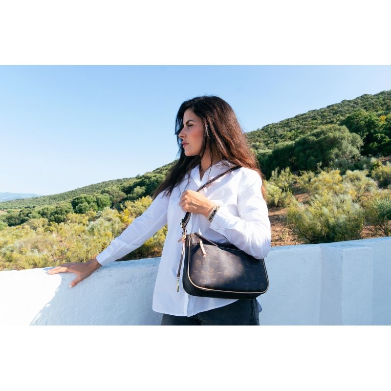 Bolso bandolera piel vacuno mujer marrón Vintage