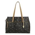 Bolso lona mujer negro Base