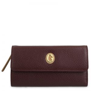Cartera piel mujer burdeos Oasis