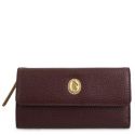 Cartera piel mujer burdeos Oasis