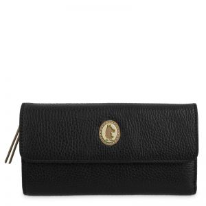 Cartera piel mujer negro Oasis