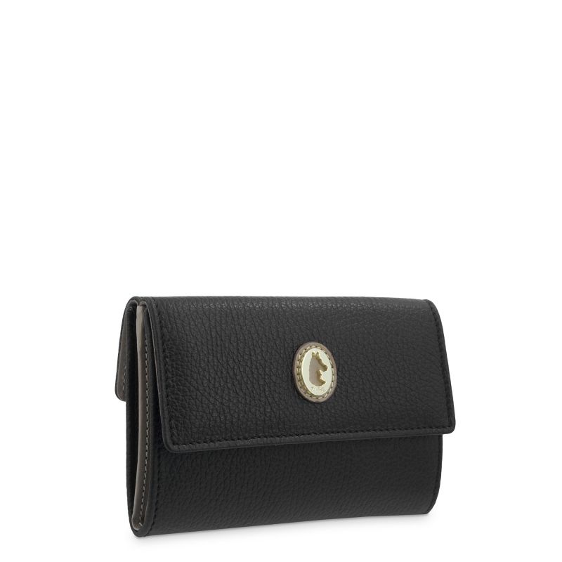 Cartera Piel Vacuno Mujer Negro Oasis