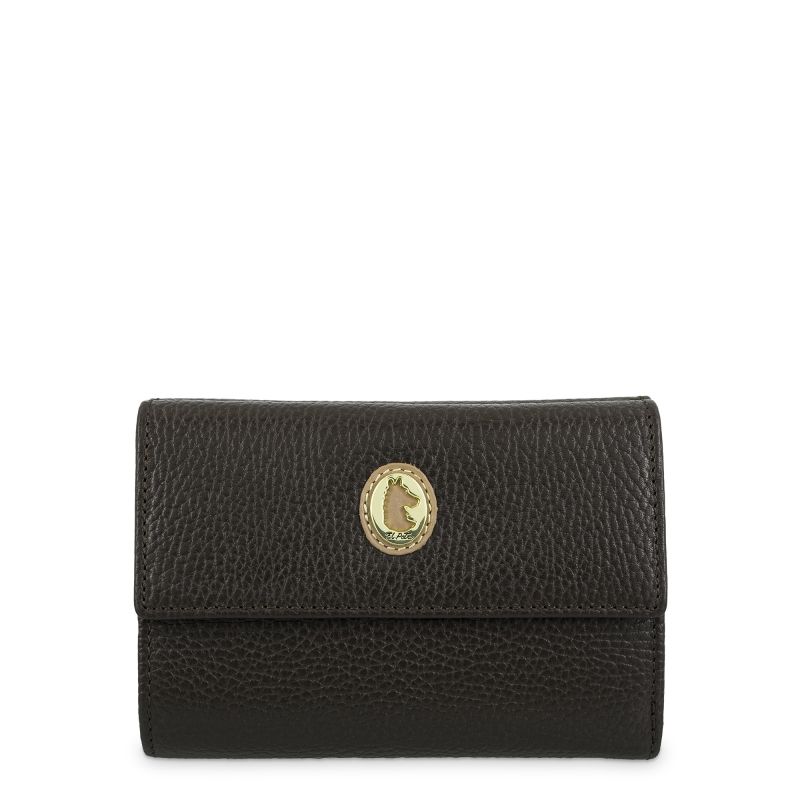 Cartera piel vacuno mujer marrón Oasis