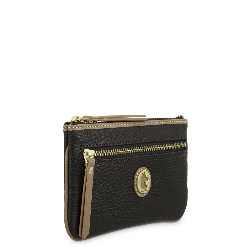 Monedero Piel Mujer Marrón Oasis