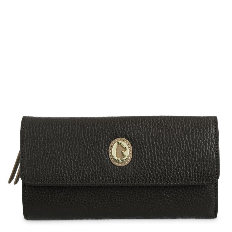 Cartera piel vacuno mujer marrón Oasis