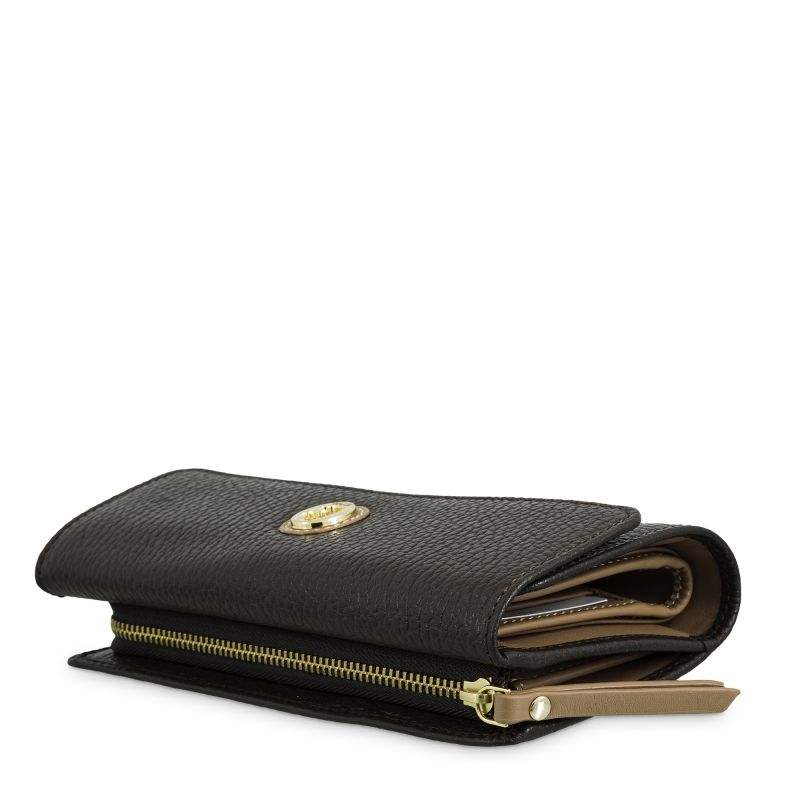 Cartera piel vacuno mujer marrón Oasis