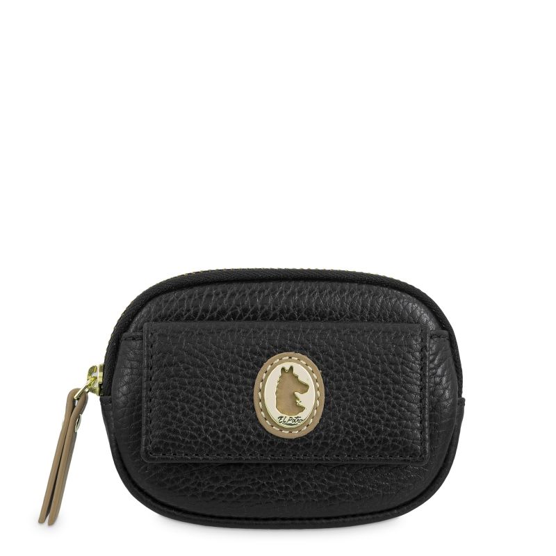 Monedero Piel Mujer Negro Oasis