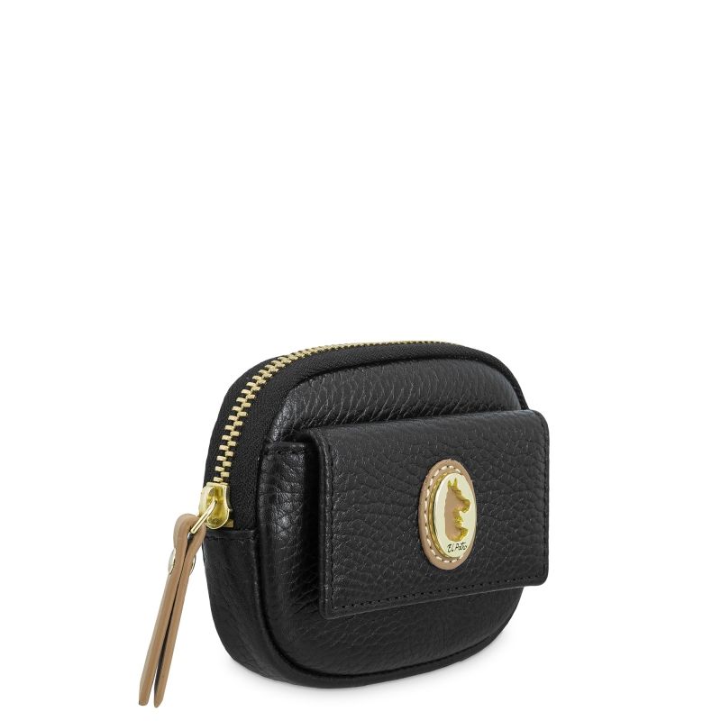 Monedero Piel Mujer Negro Oasis