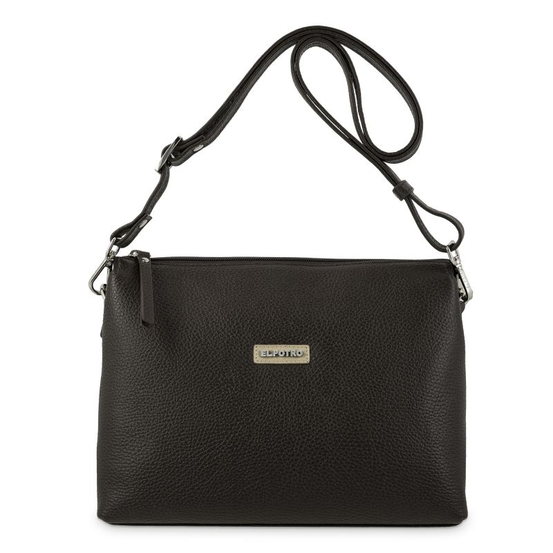 Bolso piel vacuno mujer marrón A Z A H A R