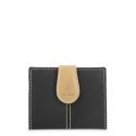 Cartera pequeña lona canvas mujer negro Base