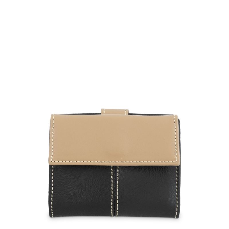 Cartera pequeña lona canvas mujer negro Base