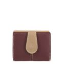 Cartera Lona Canvas Mujer Burdeos Base