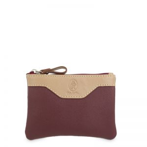 Bolsa lona canvas mujer burdeos Base