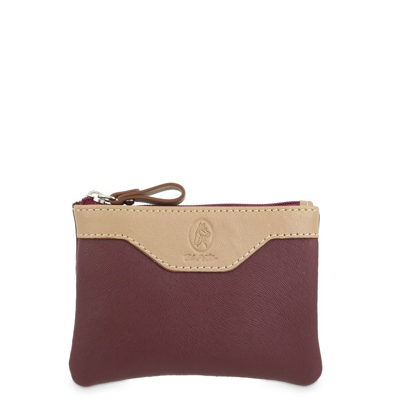 Bolsa lona canvas mujer burdeos Base