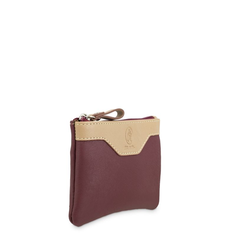 Bolsa lona canvas mujer burdeos Base