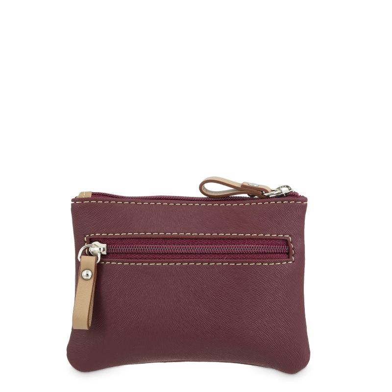 Bolsa lona canvas mujer burdeos Base