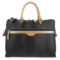 Bolso Lona Canvas Mujer Negro Base