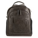 Mochila piel sintética hombre marrón Atenas
