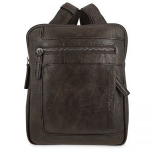 Bolso piel sintética hombre marrón Atenas