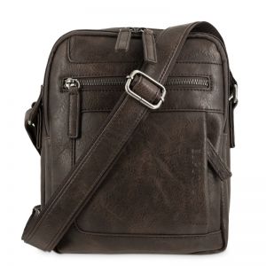 Bolso piel sintética hombre marrón Atenas