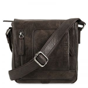 Bolso piel sintética hombre marrón Atenas