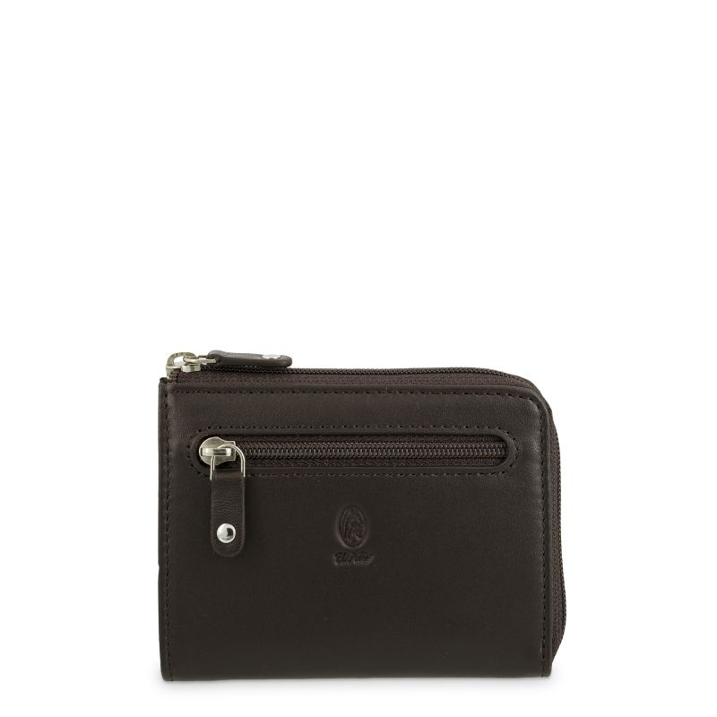 Monedero piel hombre marrón Box