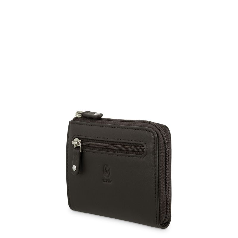 Monedero piel hombre marrón Box