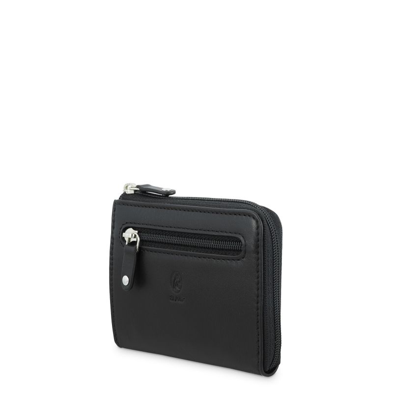 Monedero Piel Hombre Negro Box