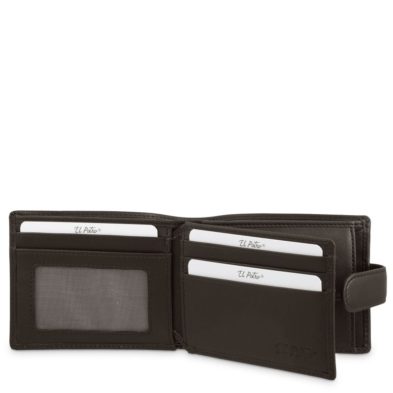 Cartera Piel Hombre Marrón Box