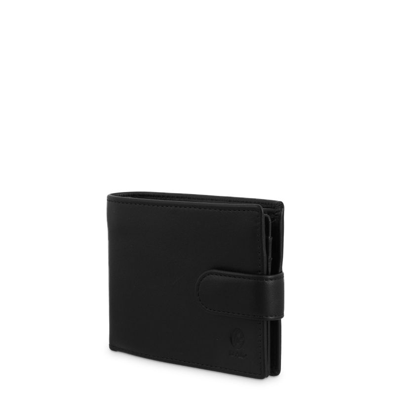 Cartera piel hombre negro Box
