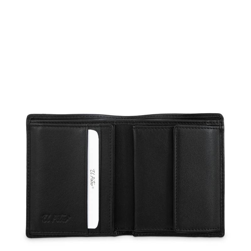 Cartera 100% piel vacuno hombre negro Box