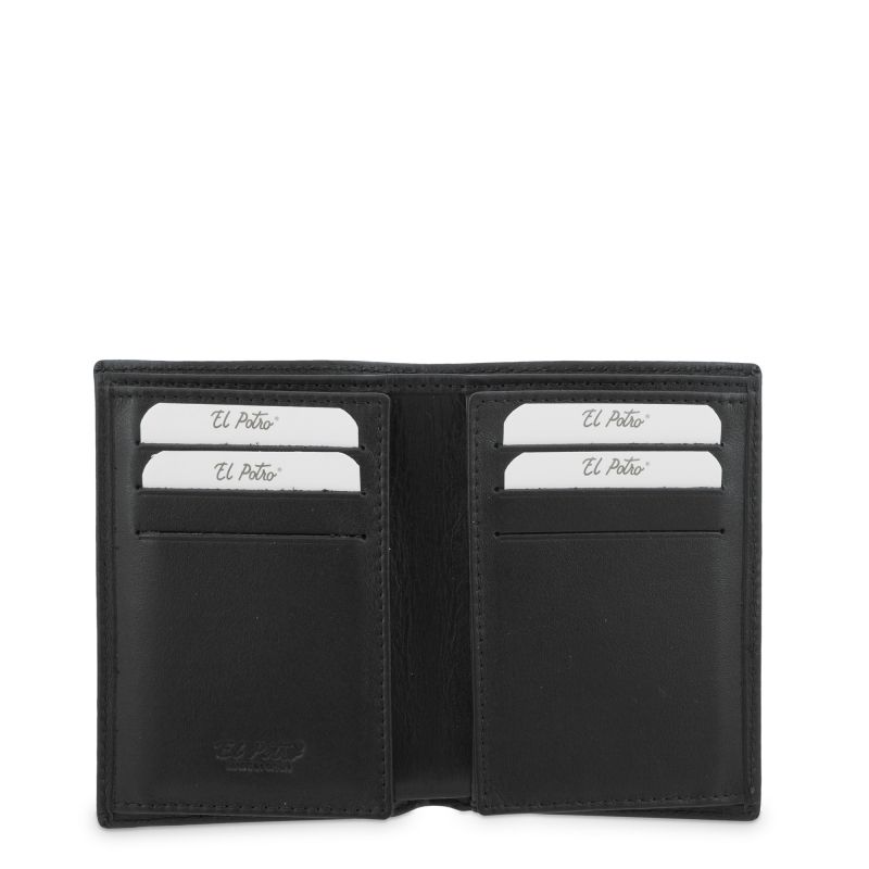 Cartera piel vacuno hombre negro Box