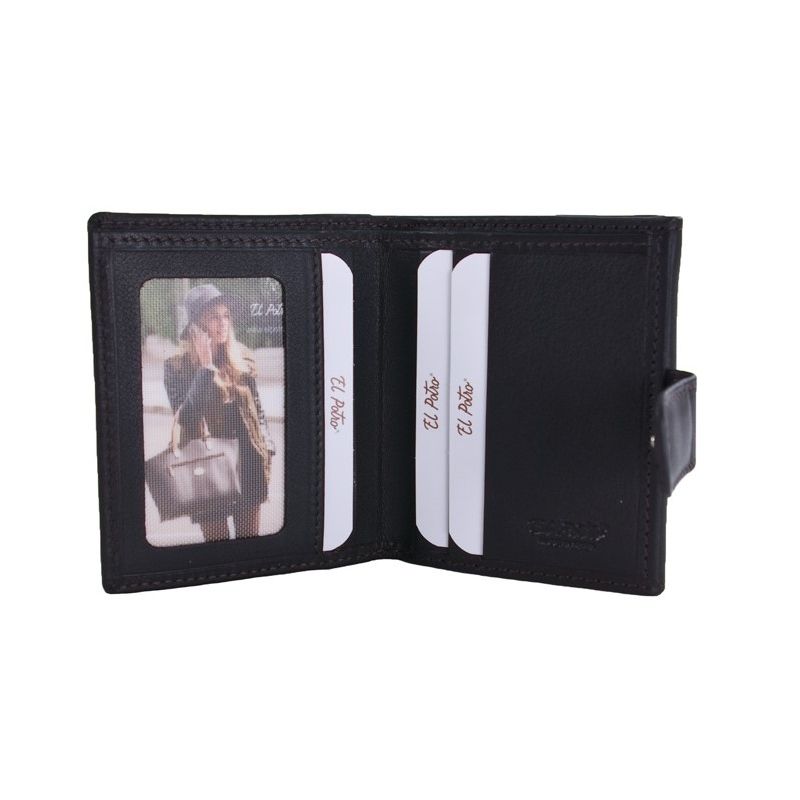 Monedero piel hombre marrón Box